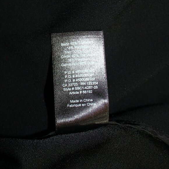 Aritzia Babaton Power Waist Blazer Black  Open Front Jacket Cropped Crepe Size 6 - Picture 9 of 9